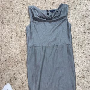 Gap sheath work dress gray